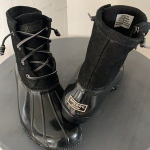 Women’s Sperry Rain Boots Black 8M